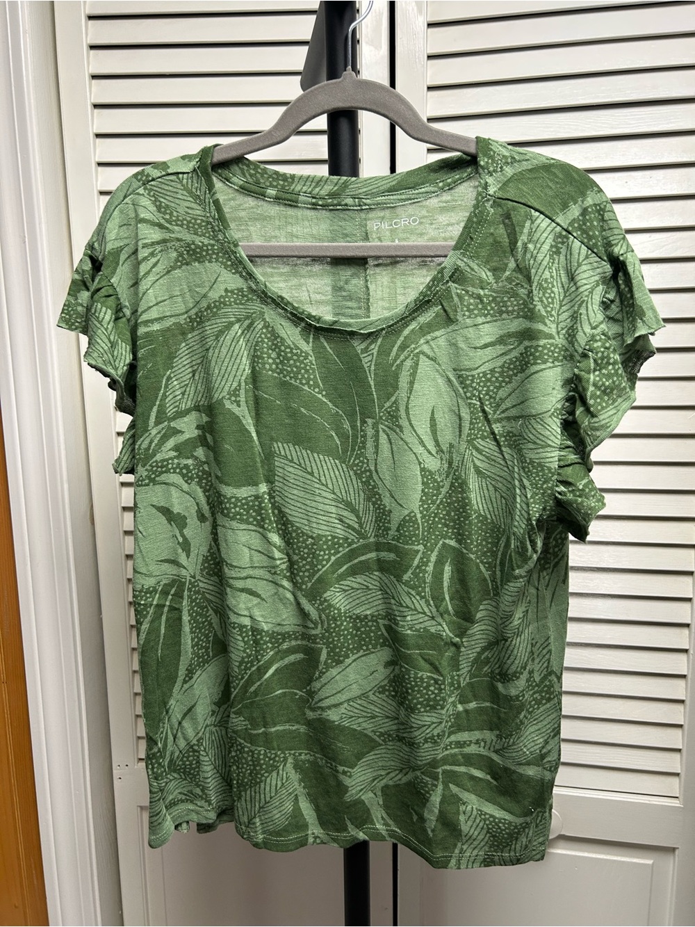 Nwot Pilcro Heritage ruffle tee tunic top - Picture 4 of 6